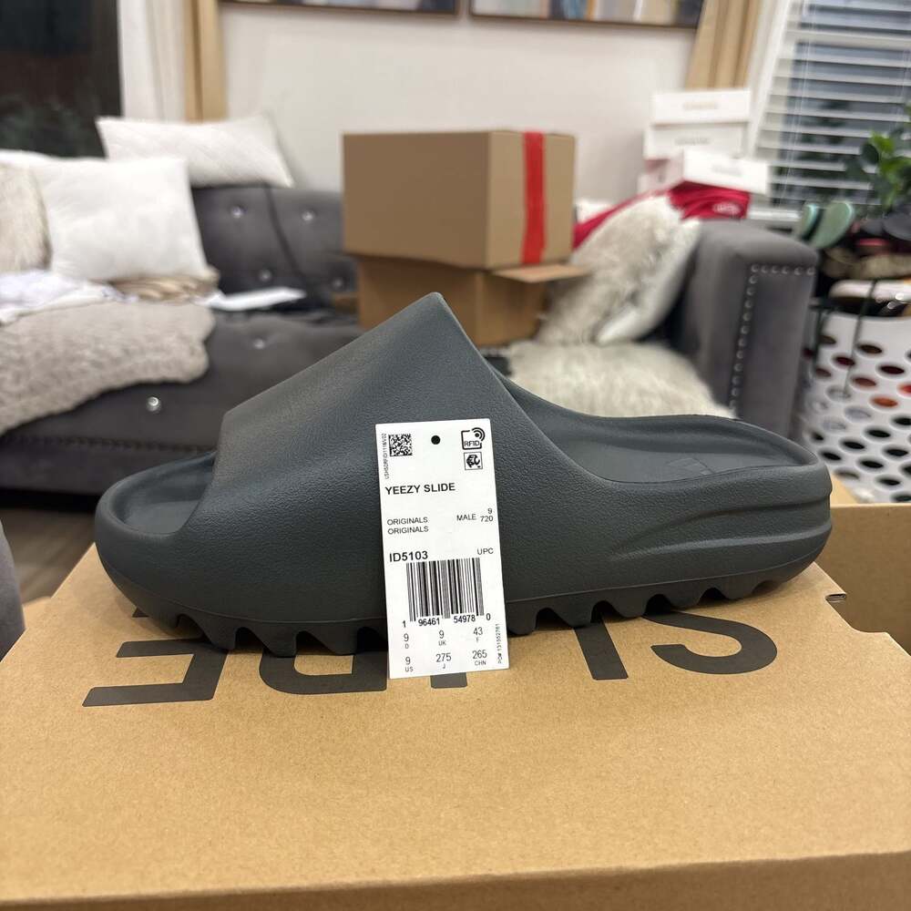 Size 9 Adidas Yeezy Slides Dark Onyx
